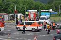 Schwerer Unfall mit Reisebus Lohmar Donrather Dreieck P162